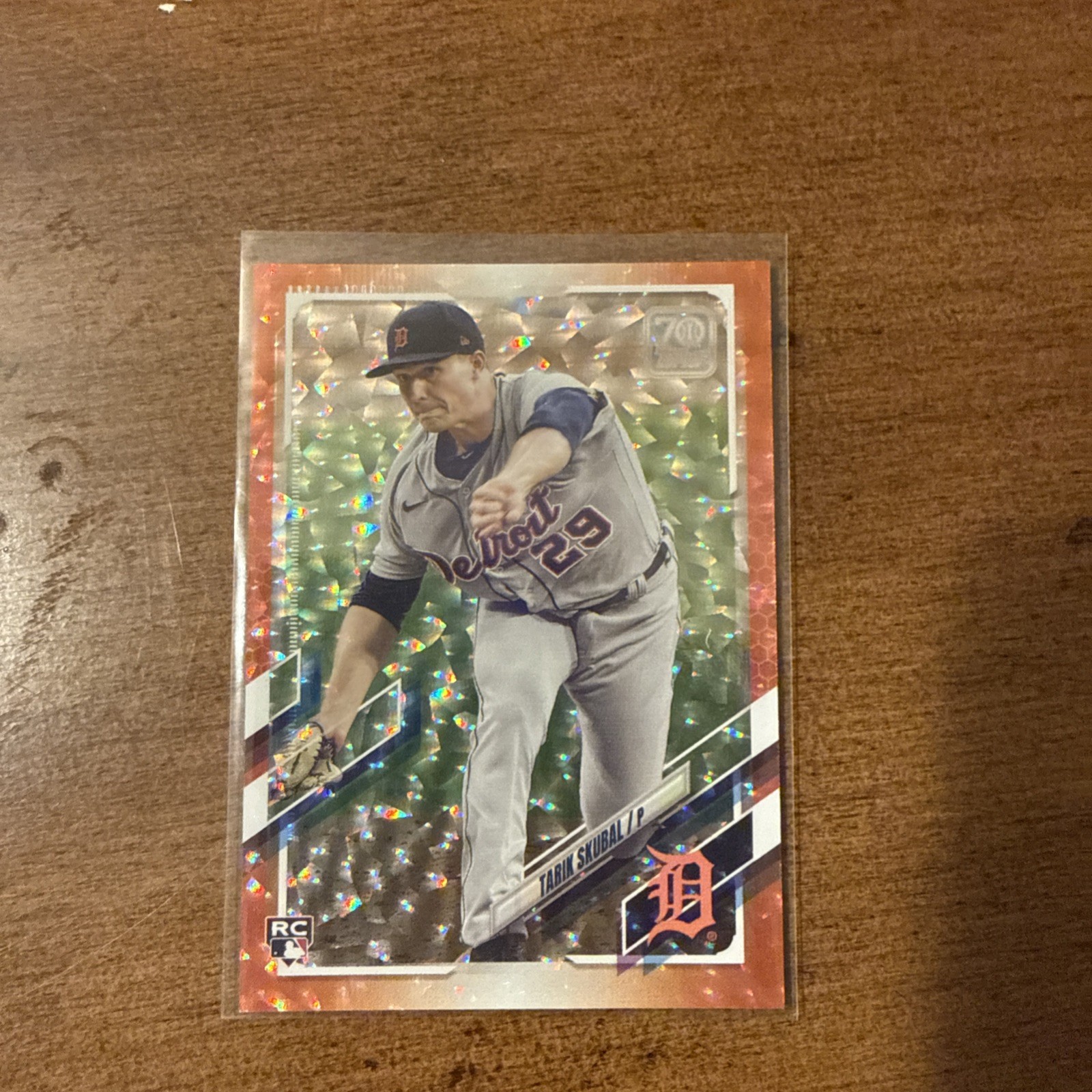 2021 Topps Tarik Skubal Orange /299 Rookie #92 Detroit Tigers