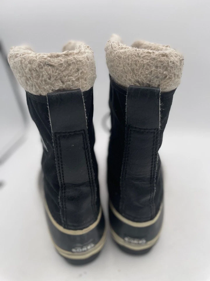 Sorel Caribou Rain Boot Men's Sz 6 Black Pac Nylon Mid Calf Waterproof - Image 3 of 4