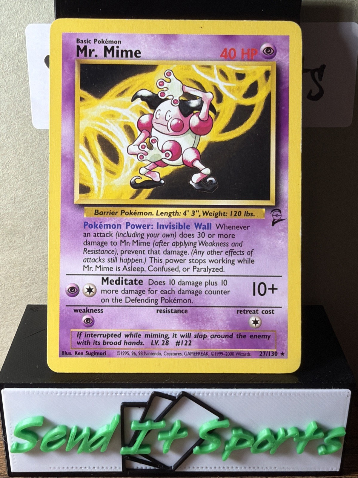 Pokemon Mr. Mime Base Set 2 27/130