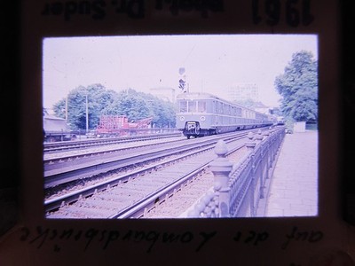 Hamburg S Railway Lombards Bridge Old Slide 1961