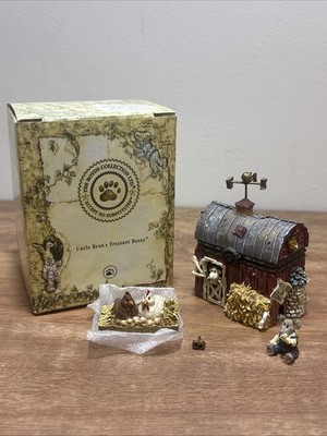 Boyds Bear Treasure Box - Moostein's Dairy Barn With Stinky McNibble 1E