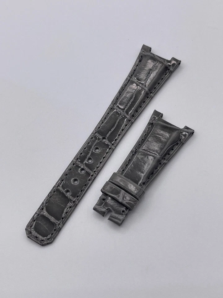 Patek Philippe Nautilus lady cinturino alligatore grigio grey strap 21/14mm Foto 4 de 4