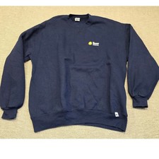 Vintage Russell Athletic Navy Crewneck Sweatshirt XL Made in USA Meisner Logo