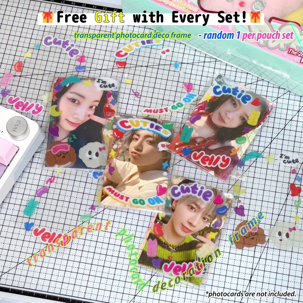 Kpop Photocard Holder Pouch Keychain Case Japanese Style Zip Bag