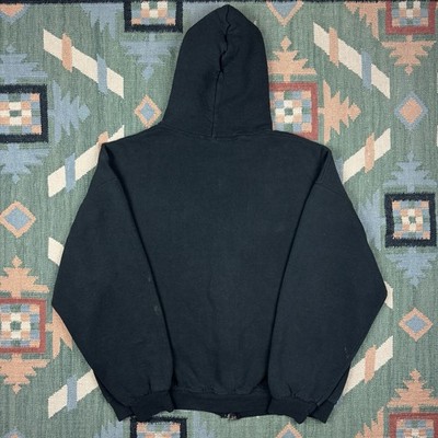 Russell Athletic Mexico スウェット　black XL 90s メキシコ製 RUSSELLラッセル 無地 前V スウェット 黒 XLT