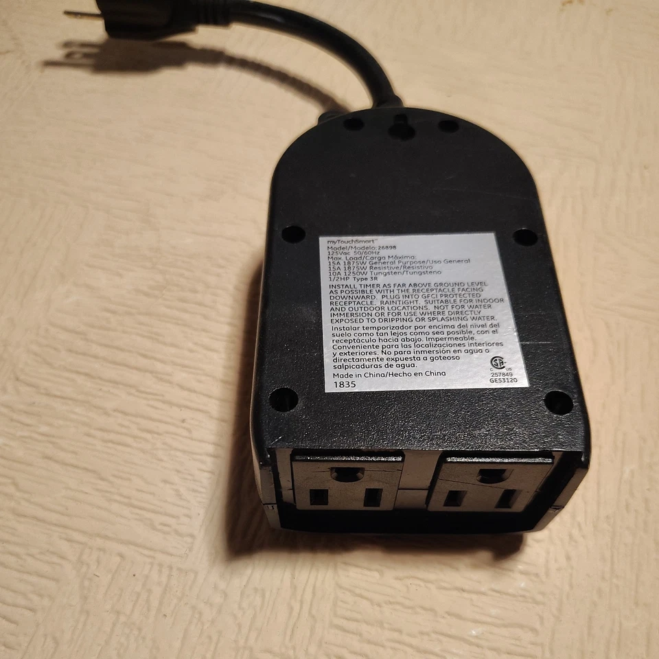 Temporizador digital enchufable My Touch Smart para piscina exterior/interior 26898 Foto 2 de 3