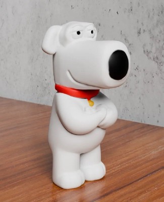 brian griffin figure| Collectable | Handcrafted |  Tv Show| Family Guy| Cartoon