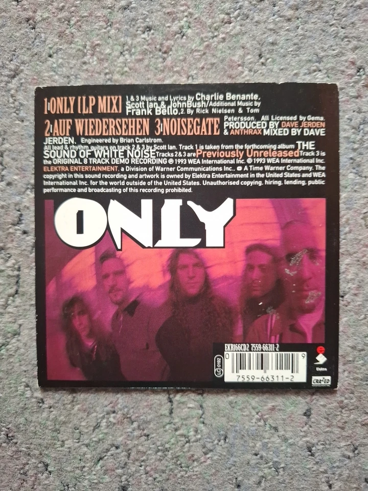 ANTHRAX - Only   CD,Single - Bild 2 von 2