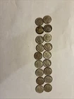 90% Silver Roosevelt Lot(18) 1946-1964 Circulated Various Dates