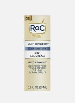 New! RoC Multi Correxion Even Tone + Lift Eye Cream + Niacinamide 0.5oz./15ml