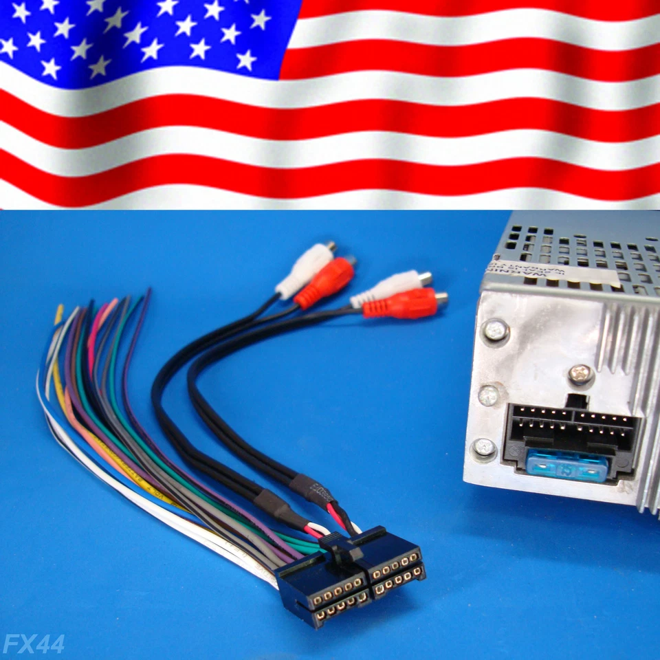 JENSEN ARNÉS DE CABLES DE RADIO DE 20 PINES ENCHUFE DE ALIMENTACIÓN ESTÉREO UNIDAD REPRODUCTOR DE CD DVD CLIP TRASERO Foto 2 de 4