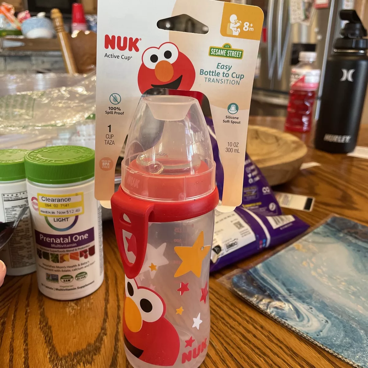 Sesame Street Sippy Cup Spill Proof Tumbler Water Milk Bottle BPA-FREE