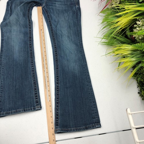 Pantalones de mezclilla Miss Me para mujer 26 azul fácil corte boot lavado oscuro cápsula norma diaria - Imagen 10 de 13