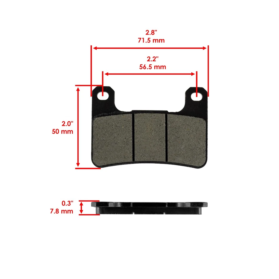 Front Rear Brake Pads for Kawasaki Ninja ZX-10R ZX10R ZX1000 ZX 1000 2011-2015 — 第 2/4 张图片