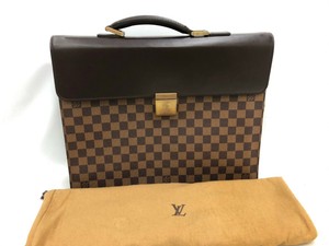 louis vuitton briefcase altona damier ebene pm brown