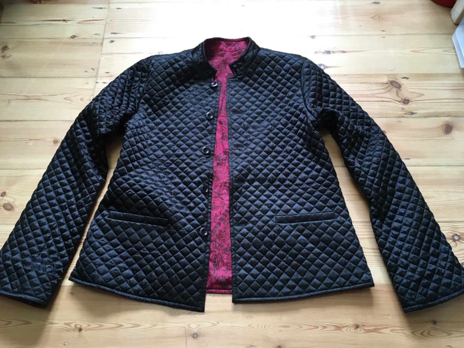 Peruvian Connection reversible jacket red black p… - image 10