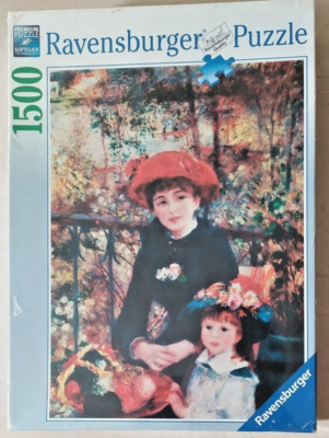 SELTENES 1500 Ravensburger PUZZLE - Auf der Terrasse - Pierre-Auguste Renoir