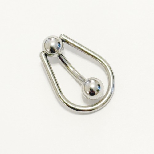 TEAR DROP SIMPLY BEAUTIFUL 14g 10mm L, 6 & 8mm Balls Surgical Steel VCH Barbell. - Picture 7 of 15