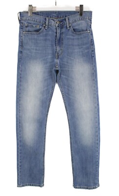 LEVI's 513 Jeans Men's W31/L32 Slim Straight Leg Whiskers Faded Blue
