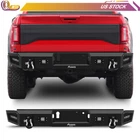 Offroad Steel Rear Bumper w/ LED Lights & Winch Plate For 2018-2020 Ford F-150