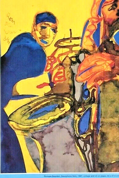 Póster de exposición The Painted Sounds of Romare Bearden 1994, SAXOFÓN SOLO Jazz Foto 4 de 4