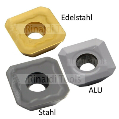 10 x Typ R245-12T3.. Wendeplatten für ALU, Stahl oder Edelstahlbearbeitung!