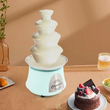 Chocolate Fountain Machine 4 Tier Stainless Steel Luxury Cheese Cascading Fondue