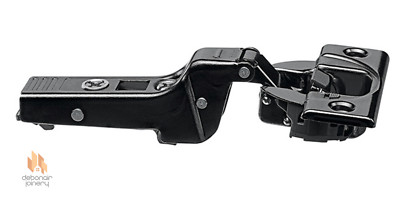 Blum Schrankscharnier 71B9650 schwarz Blumotion Half Overlay dicke Tür 95° & Platte
