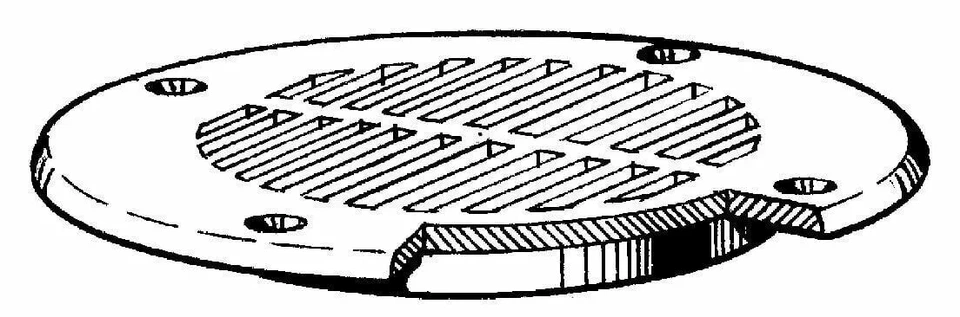 Casa rodante T-H Marine FD-4-DP cubierta ventilación de drenaje 4" ID 5-5/8" OD barco negro Foto 3 de 3