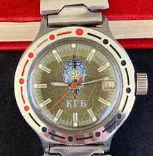 Military Soviet Watch Wostok KGB Vostok USSR Automatic Amphibian Diver 200 m