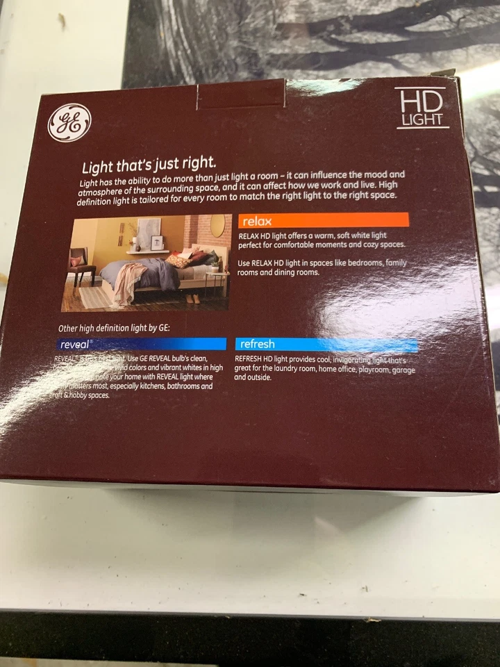 GE Light Bulb Relax LED HD 10-watt (65-watt Replacement), 650-Lumen R30 2-pack - Image 3 of 4