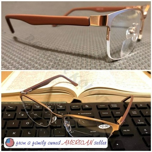Männer Damen BIFOKALE LESBRILLE FEDERSCHARNIERE matter Rahmen +100 ~ + 400 KOSTENLOSE SACHEN - Bild 3 von 22