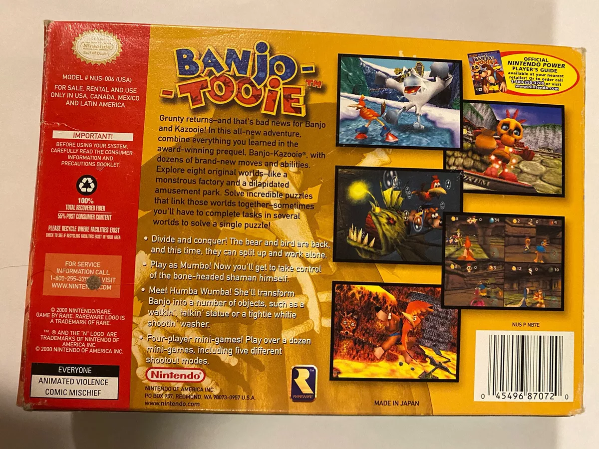 N64 Box & Tray Banjo Kazooie 2 Banjo Tooie NO GAME Included -  Denmark