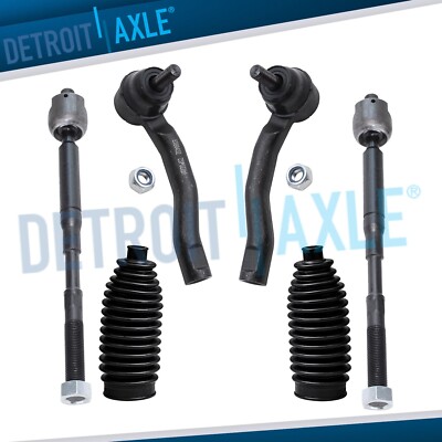 6pc Front Inner Outer Tie Rod Ends Link for 2003 - 2006 2007 2008 Toyota Corolla