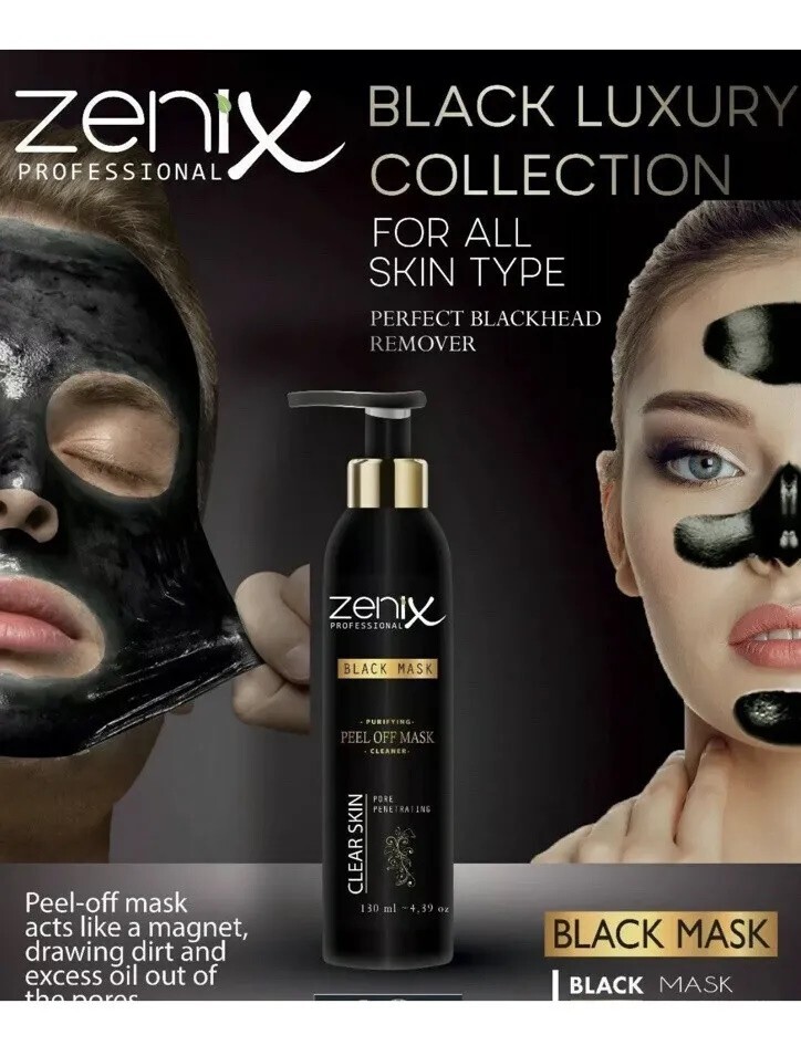 Zenix Black Mask Peel Off Face Mask Purifies Skin Clean Blackhead