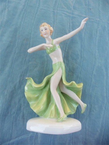Vintage Neundorf Art Nouveau Dancing Lady Figurine - Picture 2 of 6
