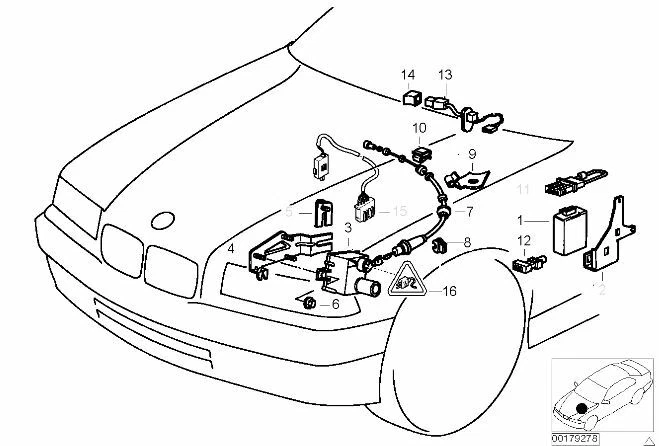 **Unidad de módulo de control de crucero BMW E36 316i 318i 318is 320i 323i 325i 328i M3 Z3 Foto 3 de 3