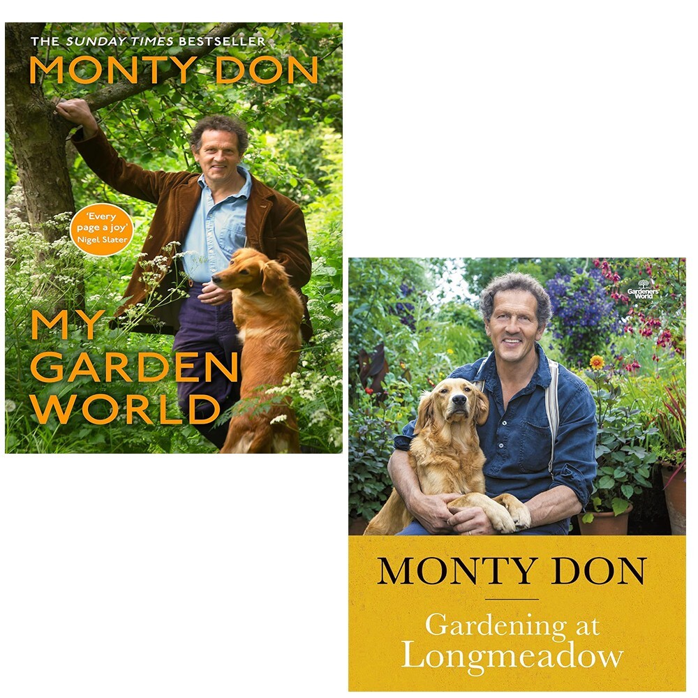 Monty Don Collection 2 Books Set My Garden World, Gardening at Longmeadow