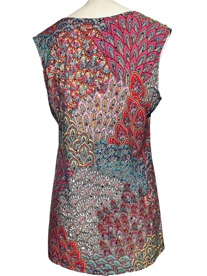 Top túnica Line Art Babydoll Y2K lentejuelas para mujer talla X grande artística Fairycore Foto 3 de 4