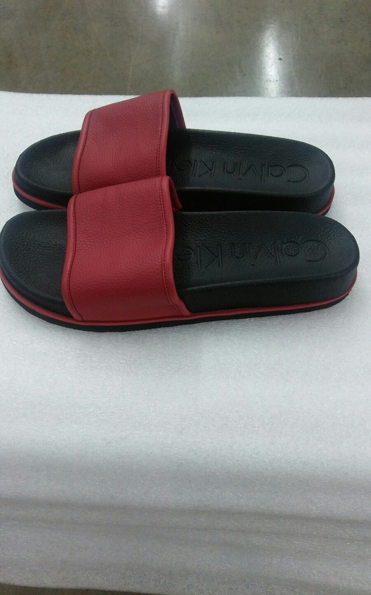 Calvin Klein Men's Maxx Tumbled Leather And Rubber Sole Size 12