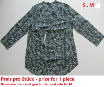 Marc O'Polo -Damen Bluse- S, M - NEU - Biobaumwolle - grün-dunkelblau
