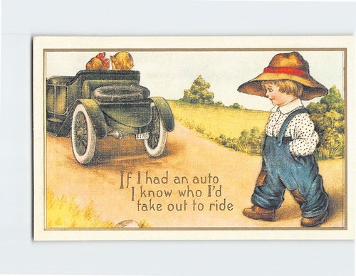 Postcard If I Had An Auto I Know Who I'd Take Out To Ride Hallmark Card ...
