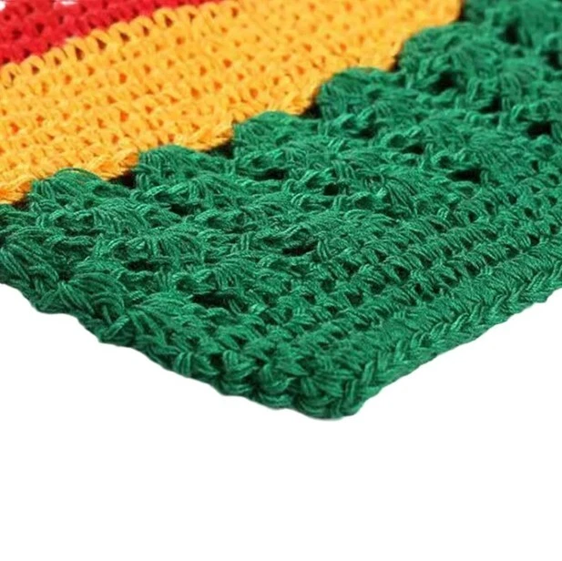 Hollow Out Hair Net Rainbow Crochet Cap Fishnet Hairnet Snood Sleep Night Cover - Image 4 of 4