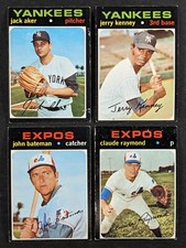 1971 Topps Baseball Lot 4 Cards