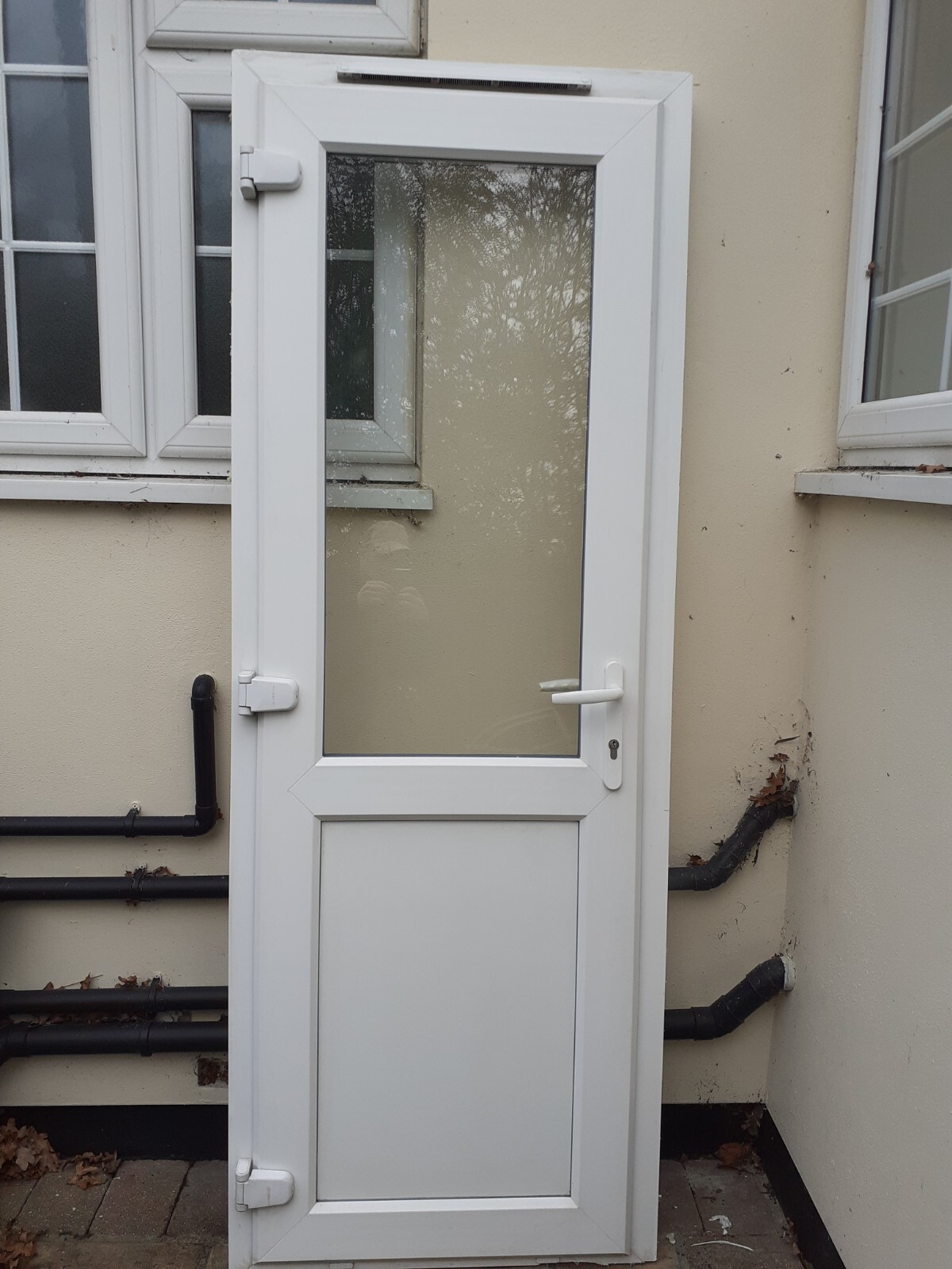 UPVC WHITE DOUBLE GLAZED BACK DOOR 2045mm X 750mm eBay