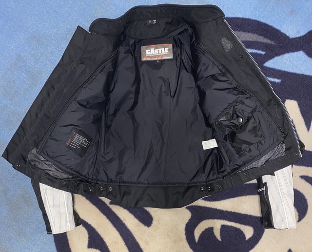 Men Castle X Racewear Streetwear Motorcycle Slate Jacket Small Black