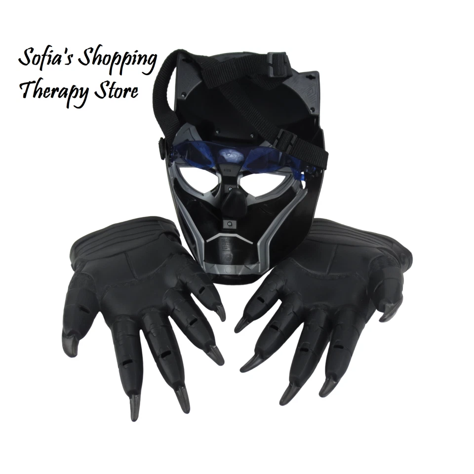 Máscara y guantes Marvel Studio Legacy Collection PANTERA NEGRA VIBRANIUM Power FX Foto 4 de 4