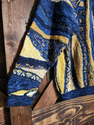 BRAND NEW COOGI Classic Vintage Blue Yellow 3D Linen Cotton BRAND NEW COOGI Classic Vintage Blue Yellow 3D Linen Cotton
