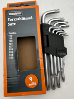 Primaster 1.031.430 TorxschlüSsel Satz 9-Teilig T10-T50 StiftschlüSsel + Klapph