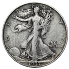 1937-S Walking Liberty Half Dollar In VF/VF+ Condition